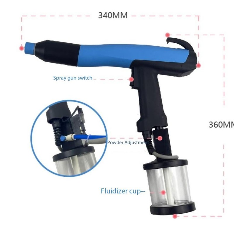 Portable Laboratory Electrostatic Powder Spray Gun Portable Laboratory Electrostatic Powder Spray Gun